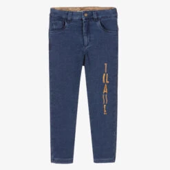 Alviero Martini Boys Blue Denim Jersey Jeans