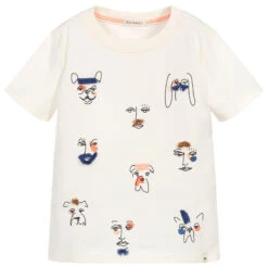 Billybandit Boys Ivory Cotton T-Shirt