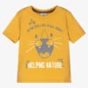 Boboli Yellow Cotton Tiger T-Shirt