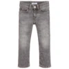 Calvin Klein Jeans Boys Grey Slim-Fit Denim Jeans