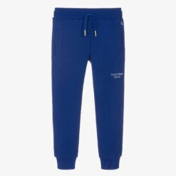 Calvin Klein Jeans Boys Royal Blue Cotton Joggers