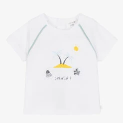 Carrement Beau Carrément Beau White Tropical Island T-Shirt