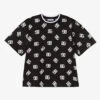 Dolce & Gabbana Black Cotton Logo T-Shirt