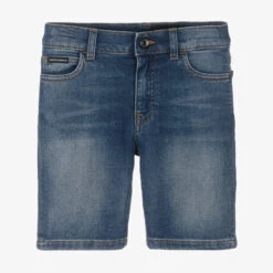 Dolce & Gabbana Boys Blue Cotton Denim Shorts