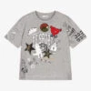 Dolce & Gabbana Boys Grey Graphic Logo T-Shirt