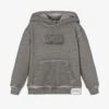 Dolce & Gabbana Boys Washed Grey Re-Edition Hoodie