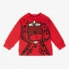 Dolce & Gabbana Red Leopard Cotton Sweatshirt