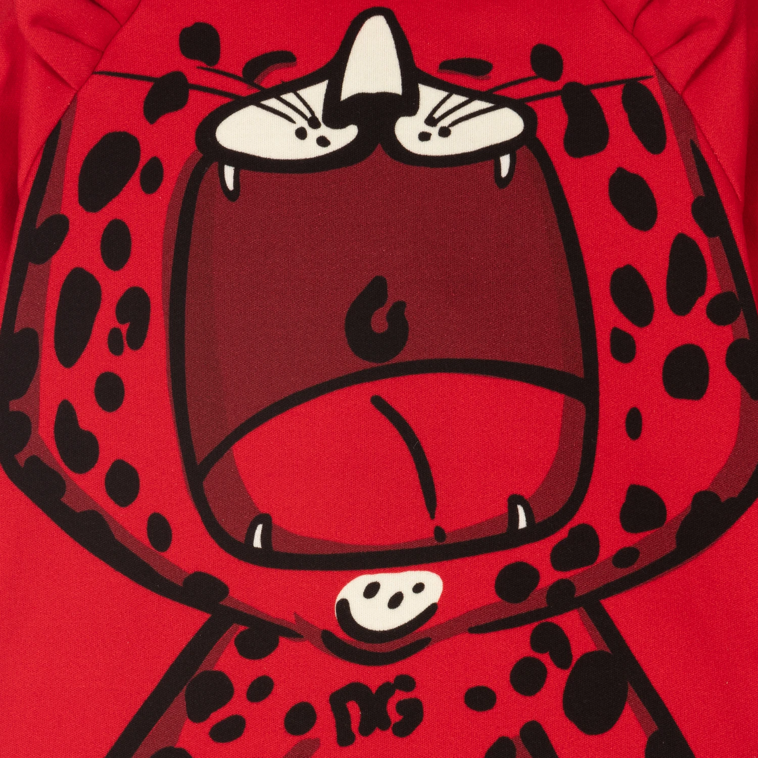 Dolce & Gabbana Red Leopard Cotton Sweatshirt - Image 3