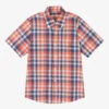 Dr. Kid Boys Orange & Blue Cotton Check Shirt