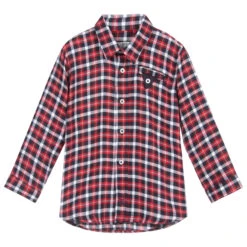 Dr. Kid Boys Red & Blue Check Shirt