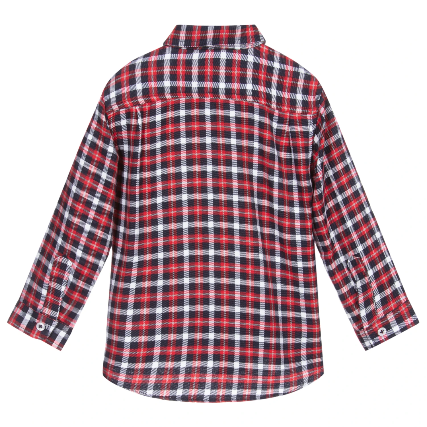 Dr. Kid Boys Red & Blue Check Shirt - Image 2