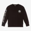 Dsquared2 Black Cotton Sweatshirt