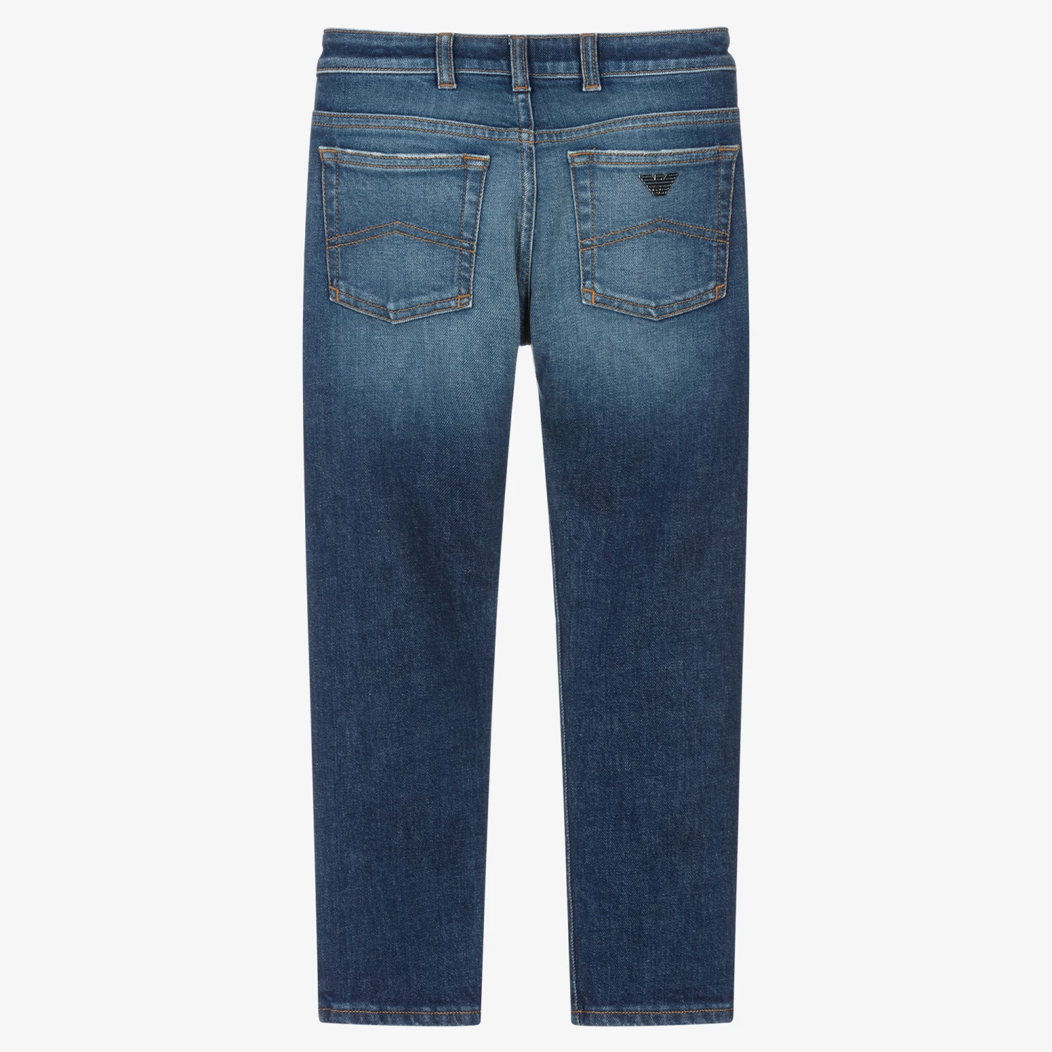 Emporio Armani Boys Blue Denim Regular Jeans - Image 3