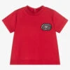 Emporio Armani Boys Red Cotton T-Shirt