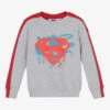 Fabric Flavours Red Cotton Superman Sweatshirt