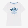 Guess Boys White Cotton T-Shirt