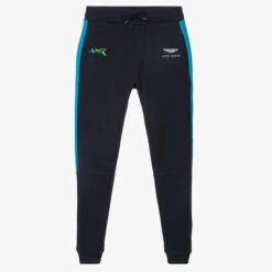 Hackett Aston Martin Racing Boys Navy Blue AMR Joggers