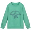 Hackett London Green Cotton Logo Sweatshirt