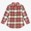 Hatley Boys Red Cotton Check Shirt