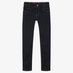 HUGO Boys Dark Blue Extra-Slim-Fit 734 Jeans