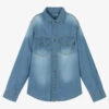 IDO Junior Blue Cotton Chambray Shirt