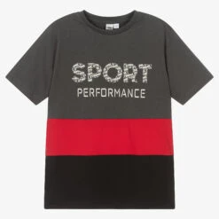 IDO Junior Boys Grey Cotton T-Shirt