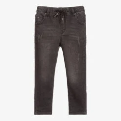 IDO Baby Boys Grey Denim Jogger Jeans