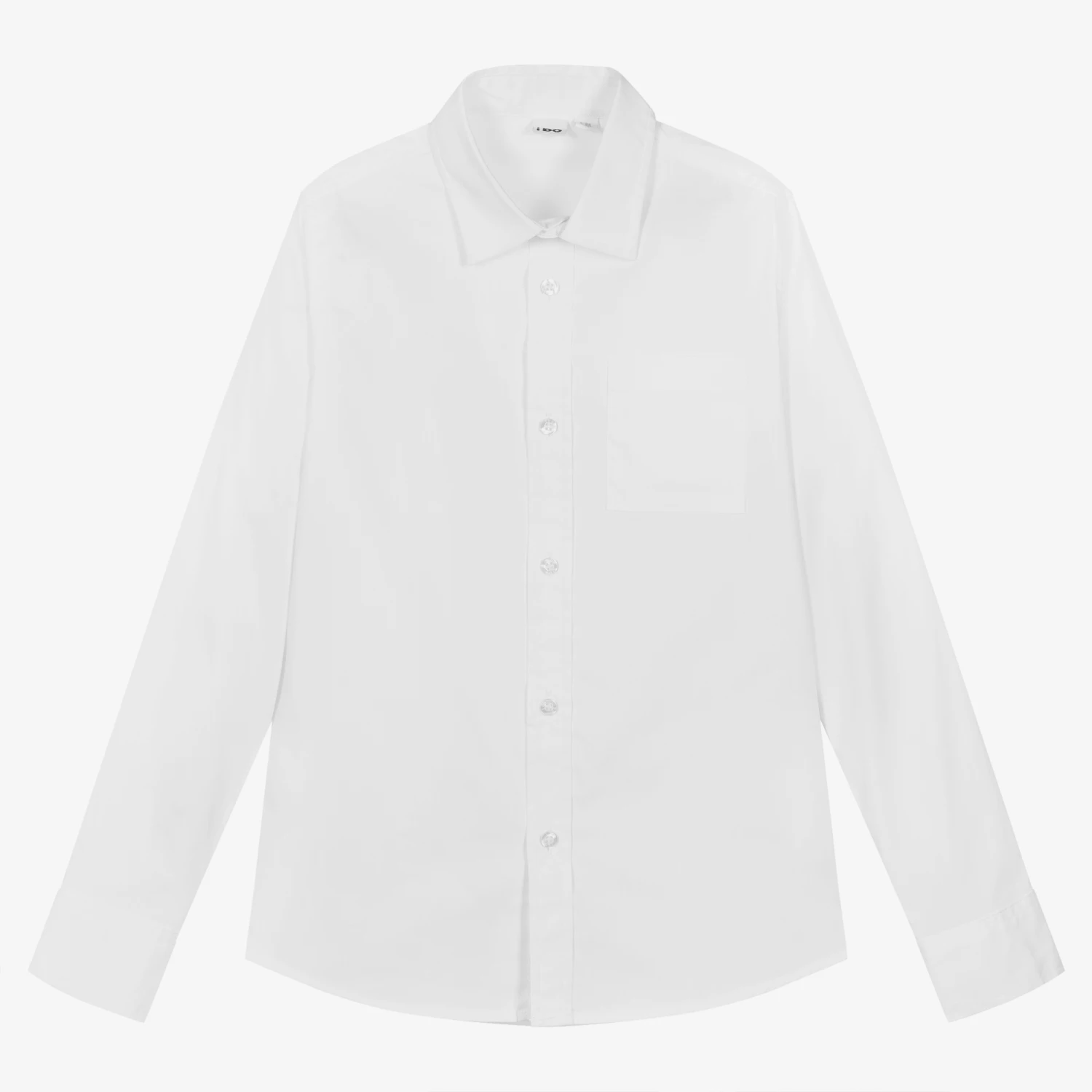 IDO Junior Boys White Cotton Shirt - Image 2