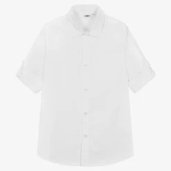 IDO Junior Boys White Cotton Shirt
