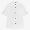 IDO Baby Boys White Linen Shirt