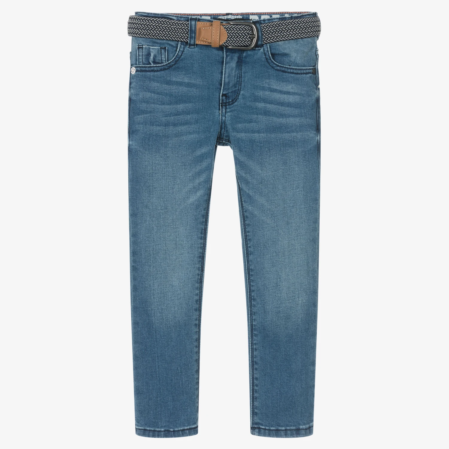 IKKS Boys Blue Cotton Denim Jeans