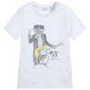 IKKS White & Blue Speckled T-Shirt