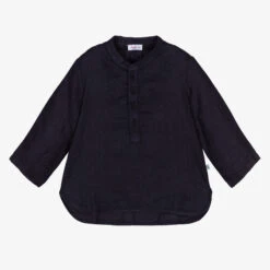 Il Gufo Boys Blue Linen Shirt