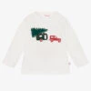 Il Gufo Boys Ivory Festive Cotton Top