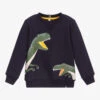 Joules Boys Blue Dinosaur Sweatshirt