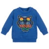 KENZO KIDS Blue Tiger Cotton Sweatshirt