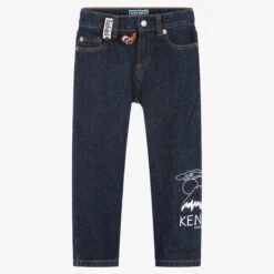 KENZO KIDS Boys Dark Blue Denim Jeans