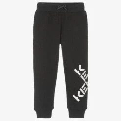 KENZO KIDS Boys Grey Logo Joggers