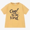 Laranjinha Boys Yellow Cotton T-Shirt