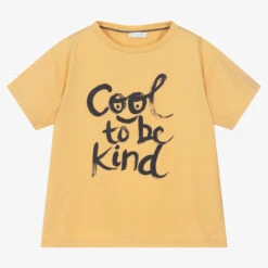 Laranjinha Boys Yellow Cotton T-Shirt