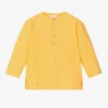Laranjinha Boys Yellow Linen & Cotton Popover Shirt