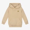Lyle & Scott Boys Beige Cotton Hoodie