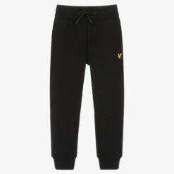 Lyle & Scott Boys Black Logo Joggers