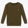 Lyle & Scott Boys Green Cotton Logo Sweatshirt