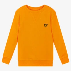 Lyle & Scott Boys Orange Cotton Sweatshirt