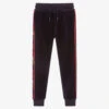 MARC JACOBS Boys Blue Velour Logo Joggers