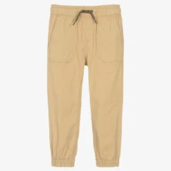 Mayoral Boys Beige Cotton Joggers