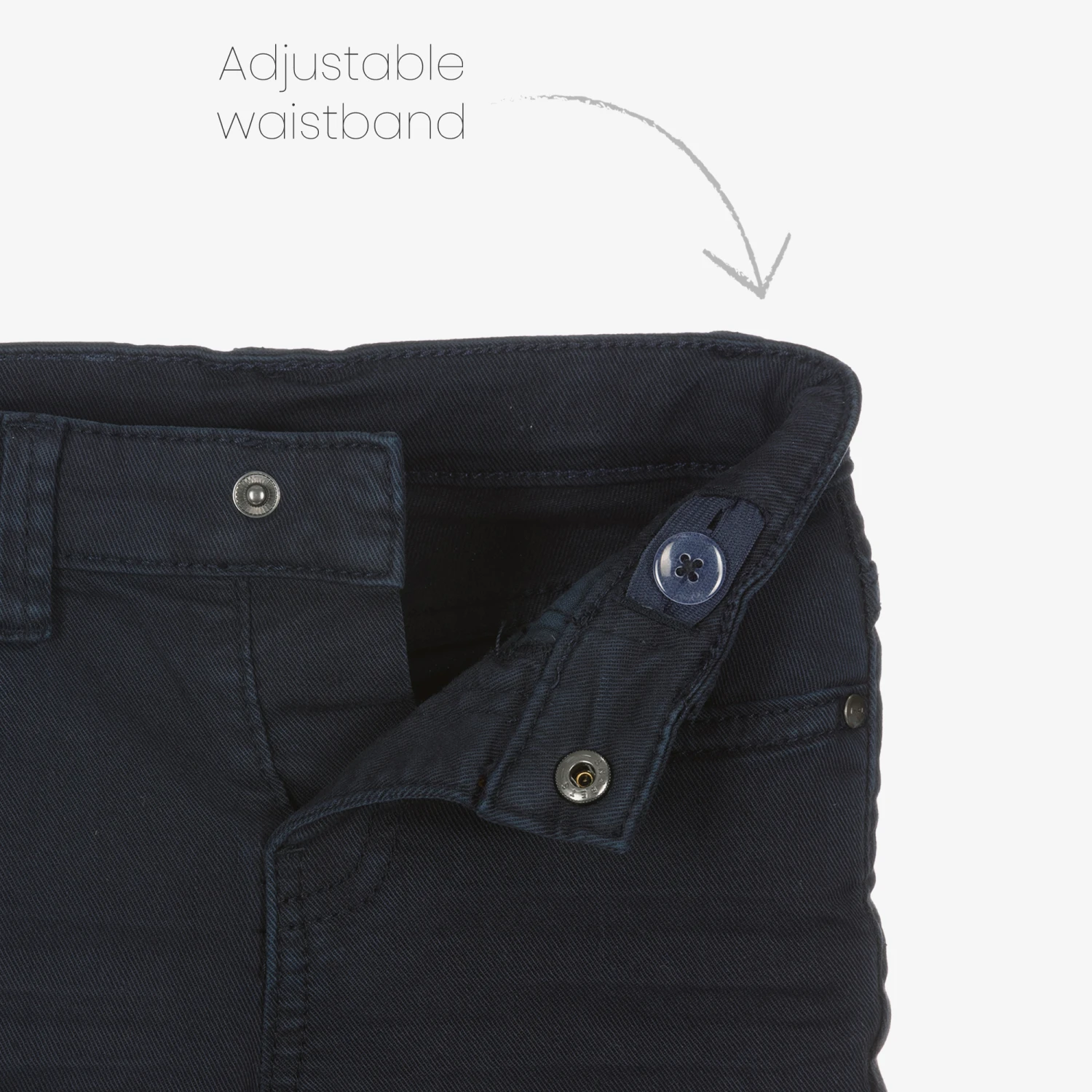 Mayoral Boys Dark Blue Skinny Denim Jeans - Image 3