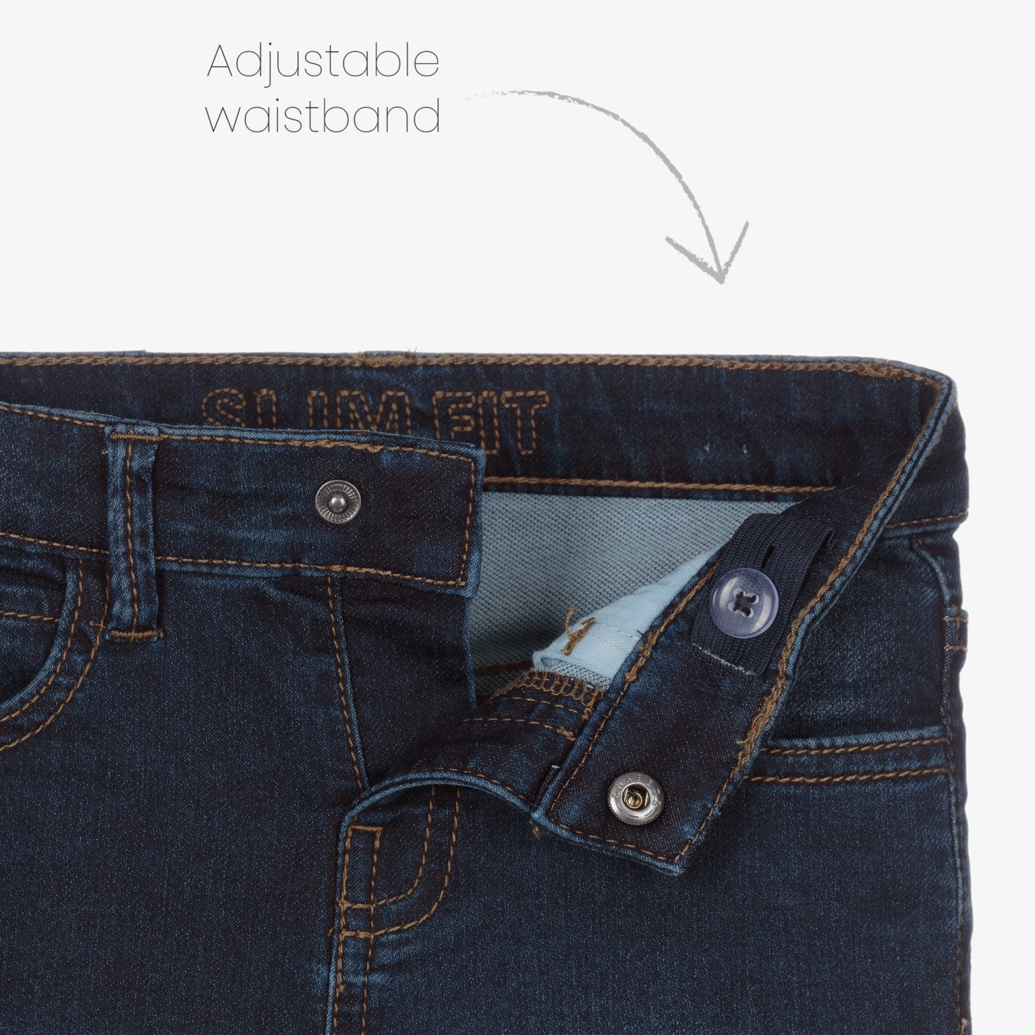 Mayoral Boys Dark Blue Slim Fit Jeans - Image 4