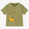 Mayoral Boys Green Cotton Dinosaur T-Shirt